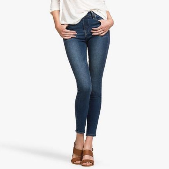 Lucky Brand Denim - Lucky Brand Brooke Skinny Jeans Mid Rise Dark Wash